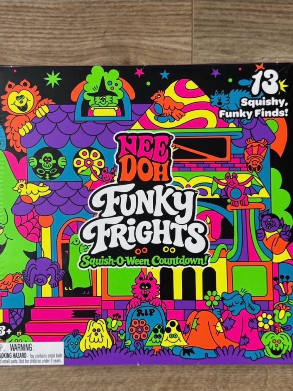 Needoh | Funky Frights Squish-O-Ween Countdown - Neon Multicolor